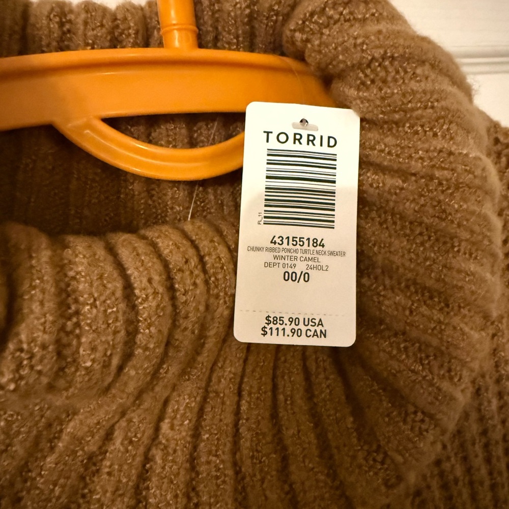 Torrid Tan Cowl Neck Sweater - Picture 5 of 5